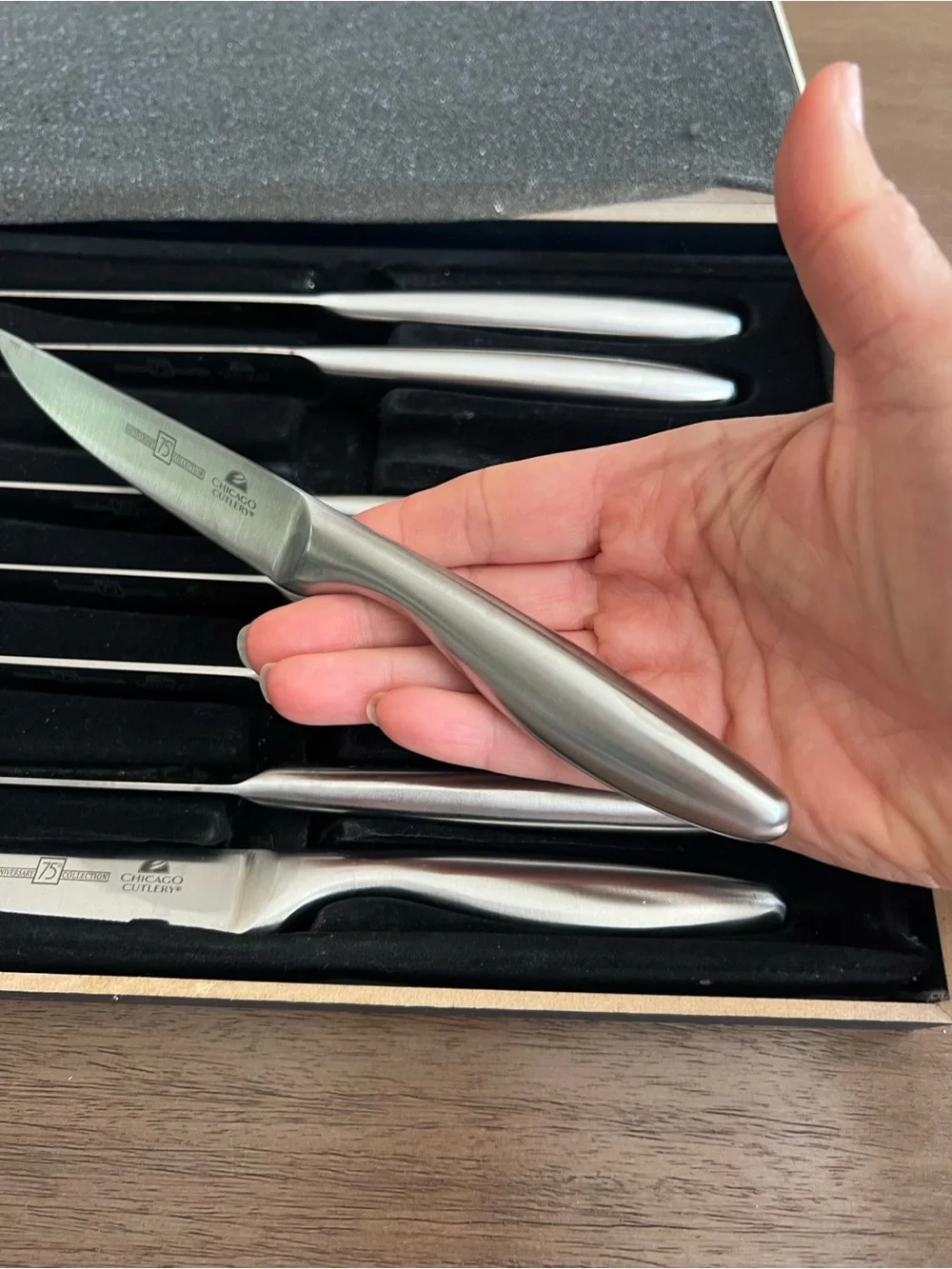 Chicago Cutlery 75th Anniversary Landmark Edition 8-Piece Steak Knife BOXSet NEW
